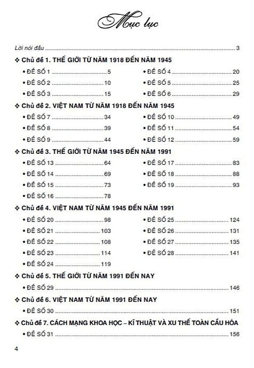 ĐỀ KIỂM TRA, ĐÁNH GIÁ LỊCH SỬ LỚP 9 THEO CHỦ ĐỀ (Dùng chung cho các bộ SGK hiện hành)